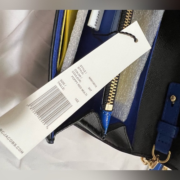 NEW Marc Jacobs SNAPSHOT Chain Wallet Red Black - Picture 7 of 8